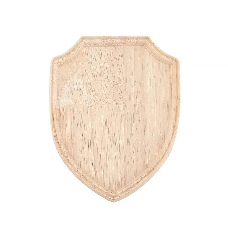 Thick Wooden Shield Shape Plaque Sign Boards