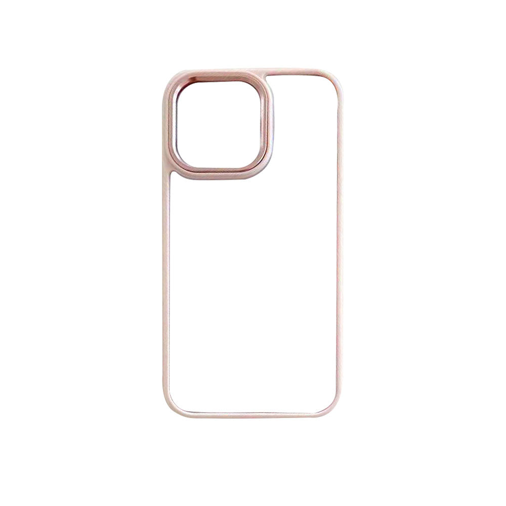 Metal Frame Transparent Acrylic Soft Phone Case