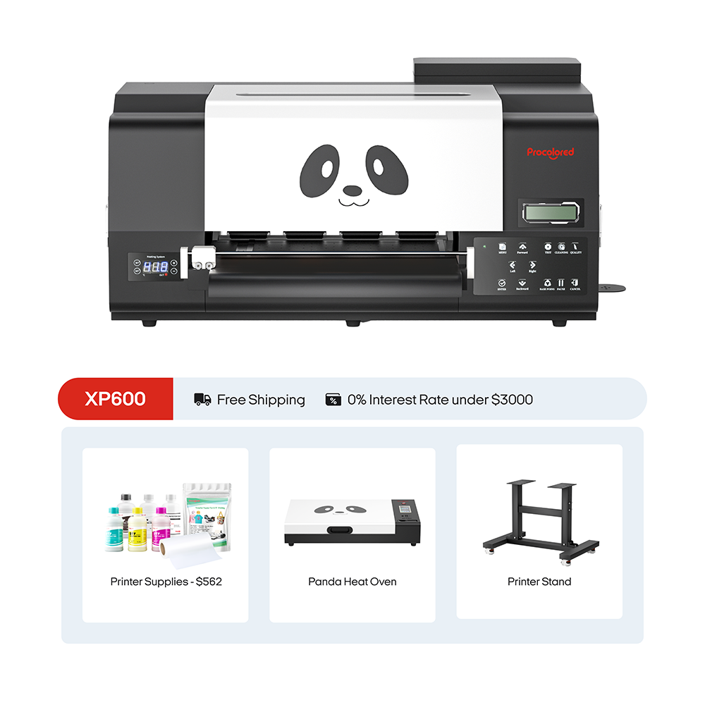 Procolored F13 Pro Panda DTF Printer 13" A3 Dual XP600 + Stand + Oven