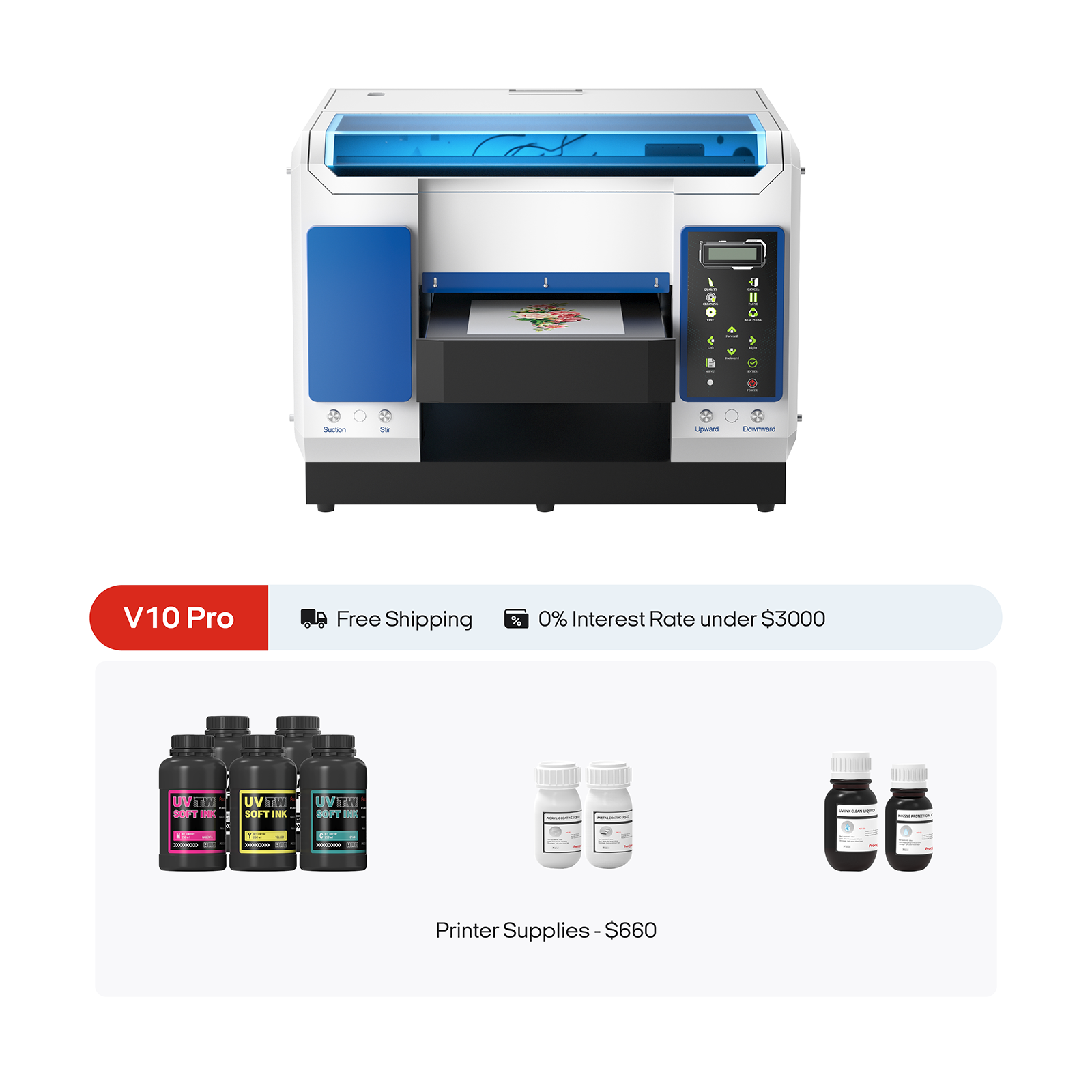 Procolored V10 Pro UV Printer 10.6" A3 Dual TX800