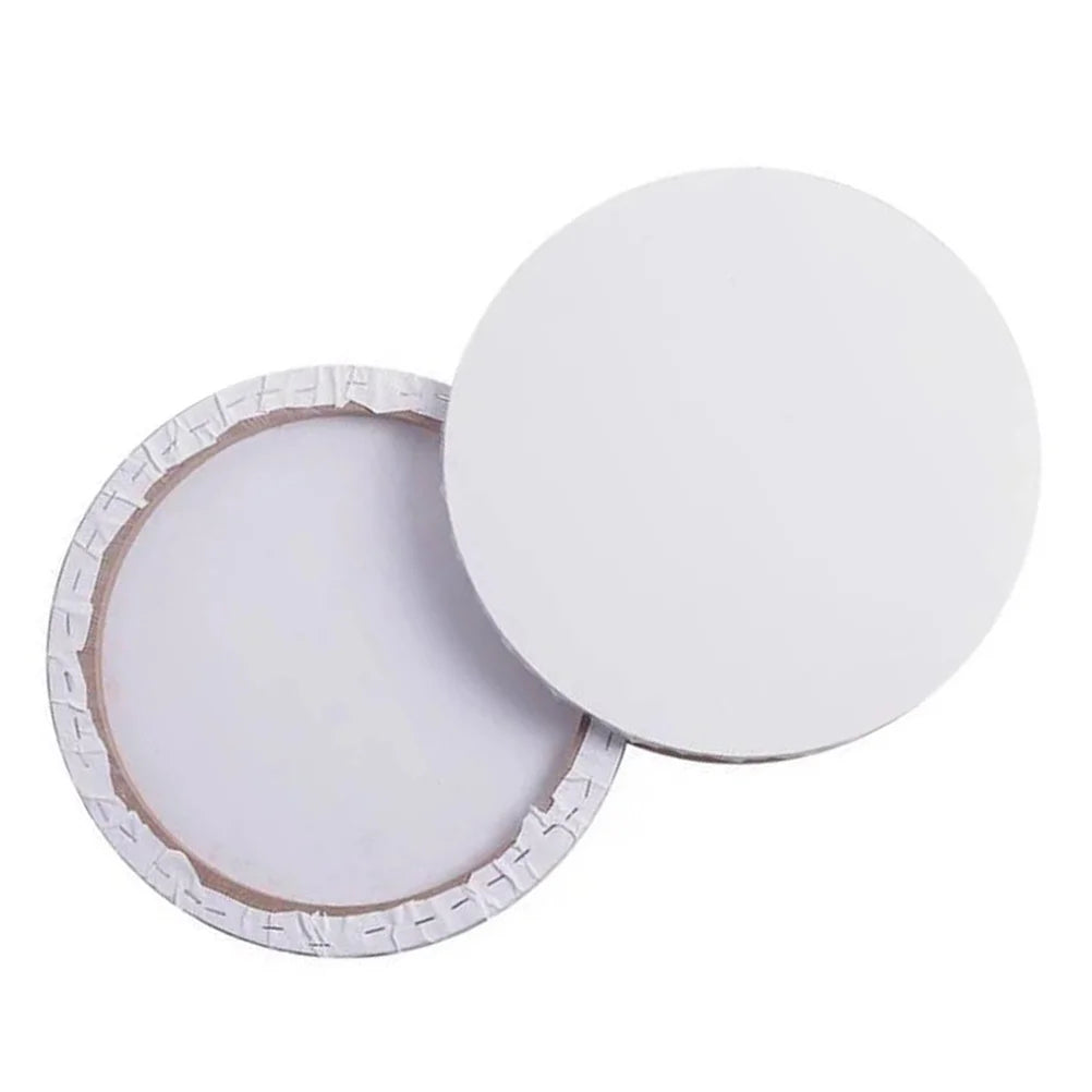 Blank Cotton Painting Round Canvas Panels