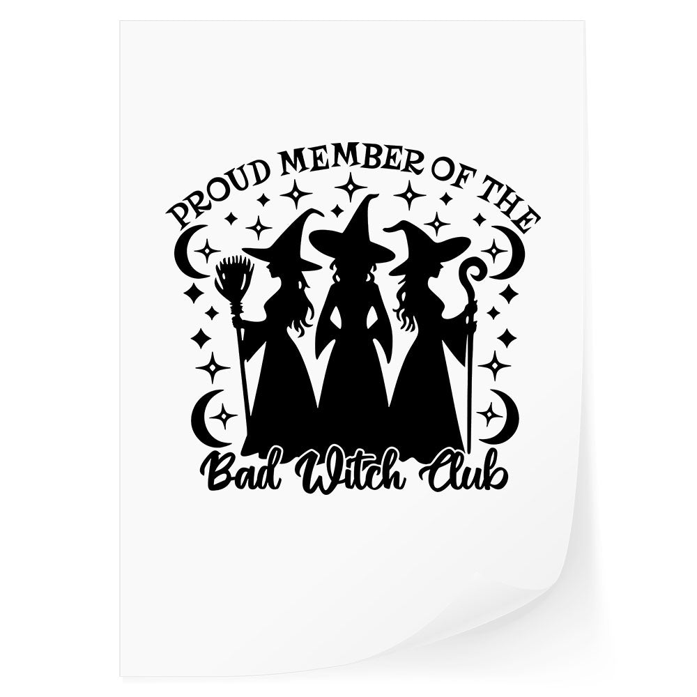 The Bad Witch Club DTF Transfer