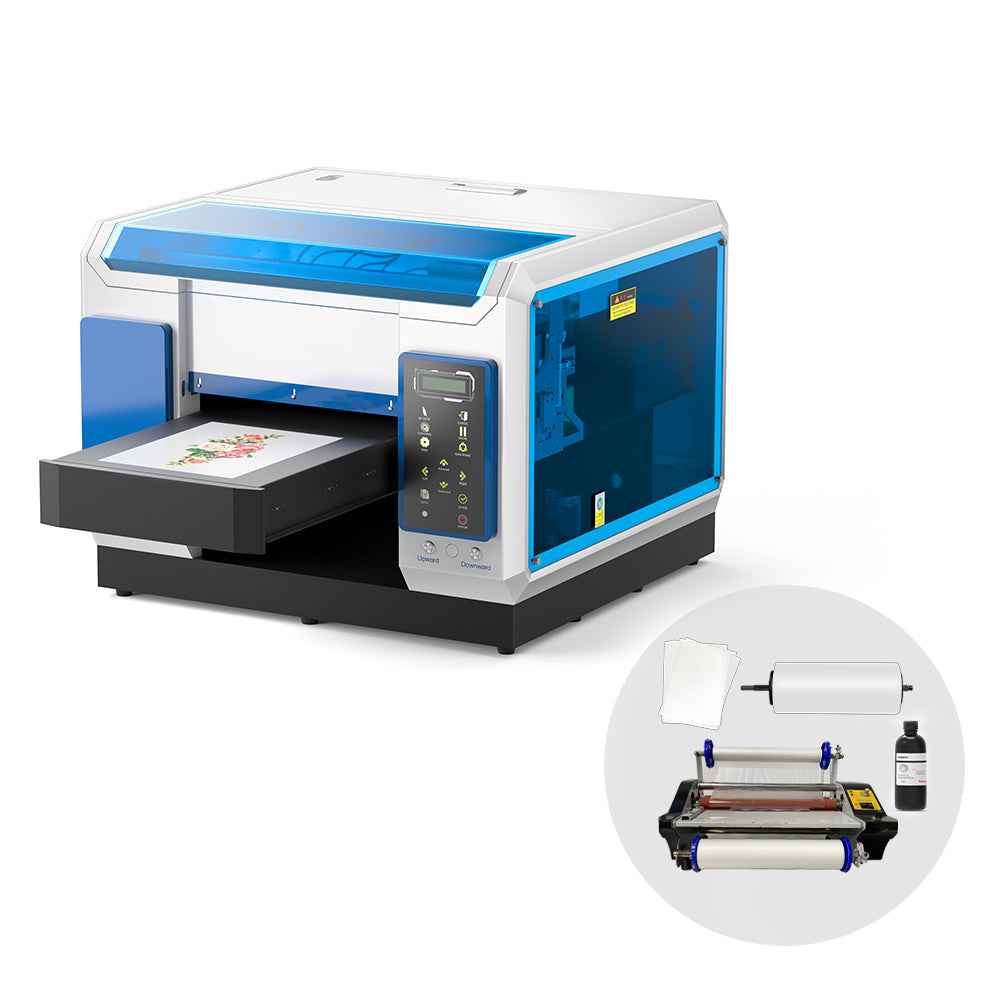 Impresora de pegatinas UV DTF 2 en 1 A3+