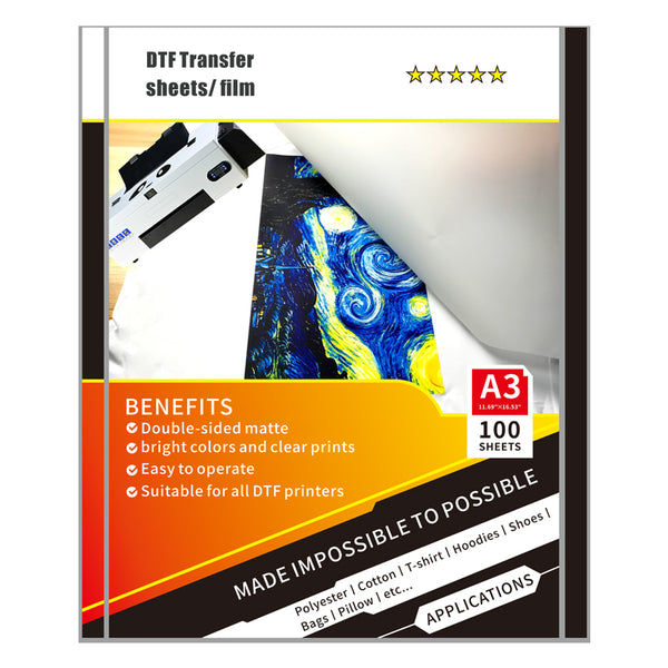 Procolored Dtf Pretreat Transfer Sheet Film——fit For A3 Dtf Printer 7186